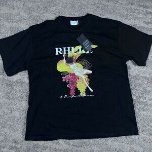 NWT RHUDE A Perfect Day Black Tee Mens Size Large